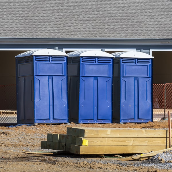 what is the expected delivery and pickup timeframe for the porta potties in Johnson Creek